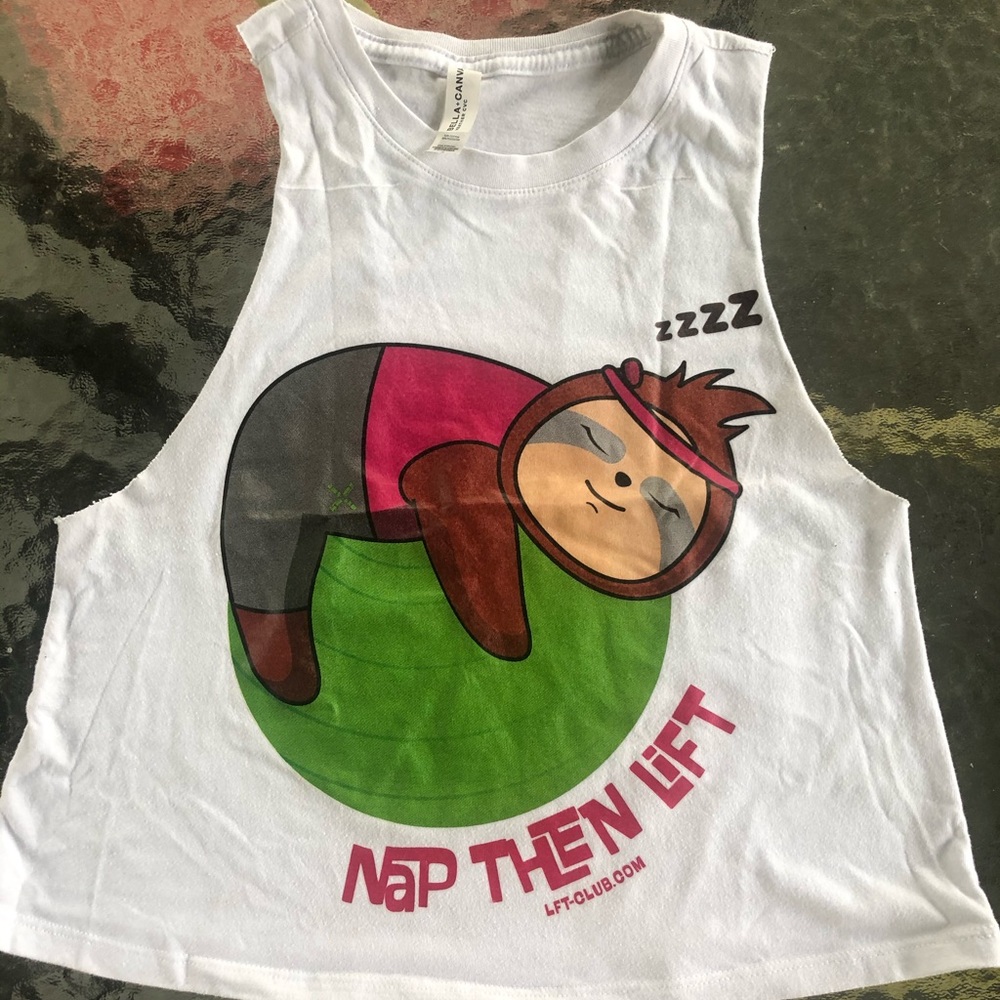 LFT clothing racer crop tank